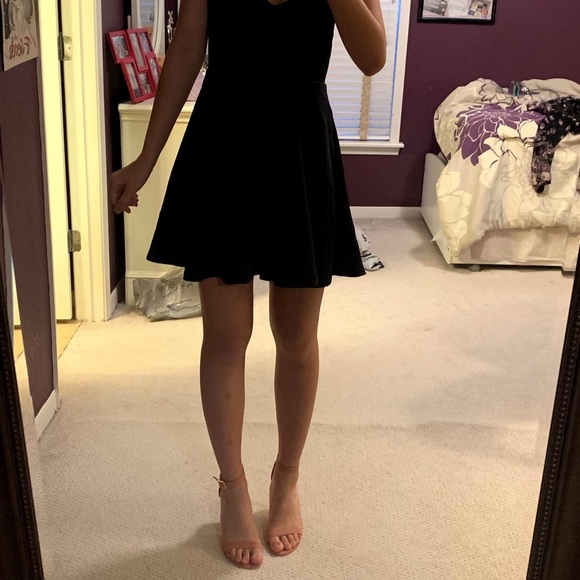 Black Skater Dress - Picture 3 of 3